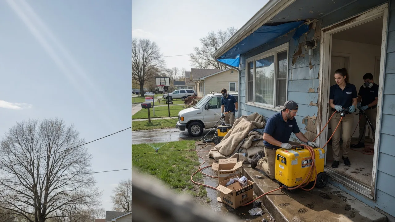 Basement Flood Cleanup in Carlyle, IL near me